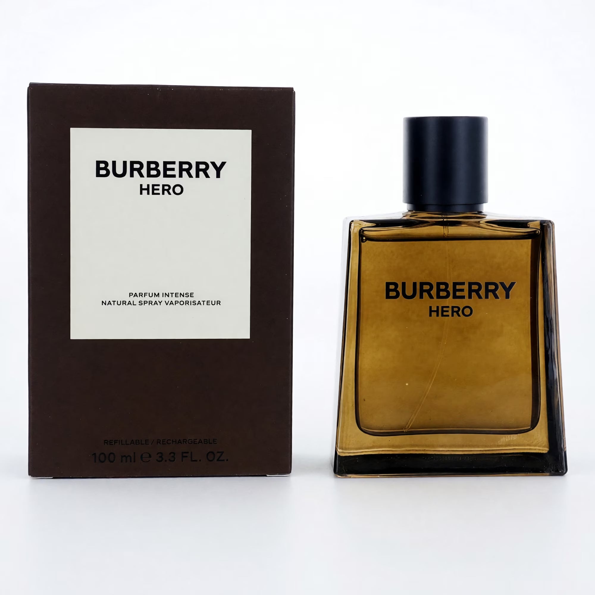 Burberry Hero Parfum Intense 3.3 oz Parfum for Men Refillable