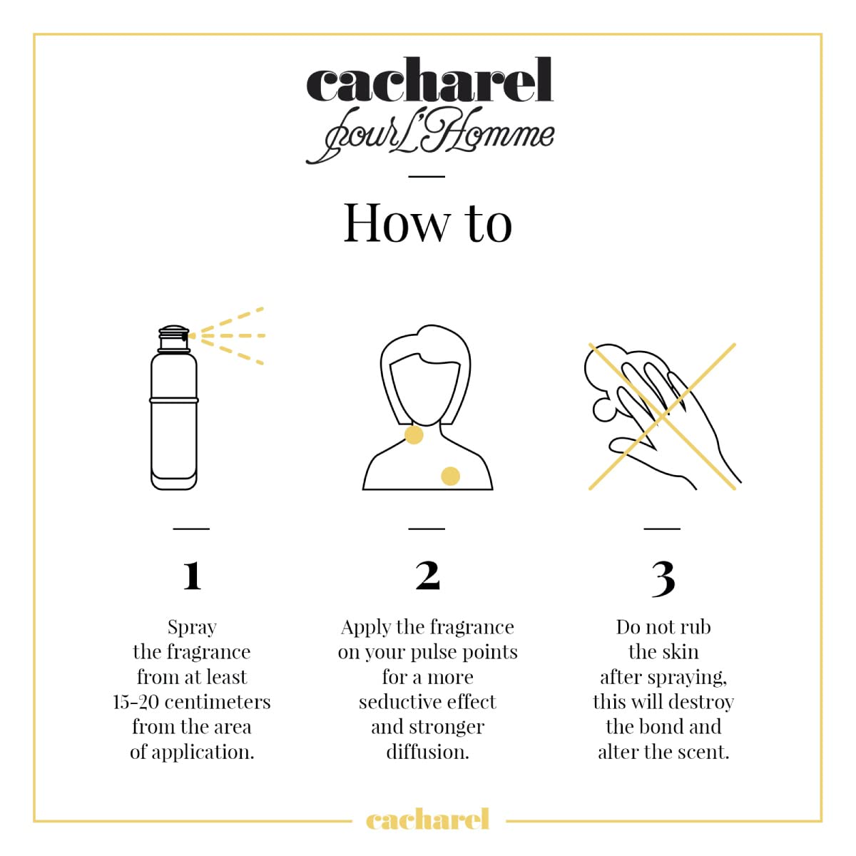 Cacharel Pour Homme by Cacharel 100 ml Eau de Toilette Spray for Men