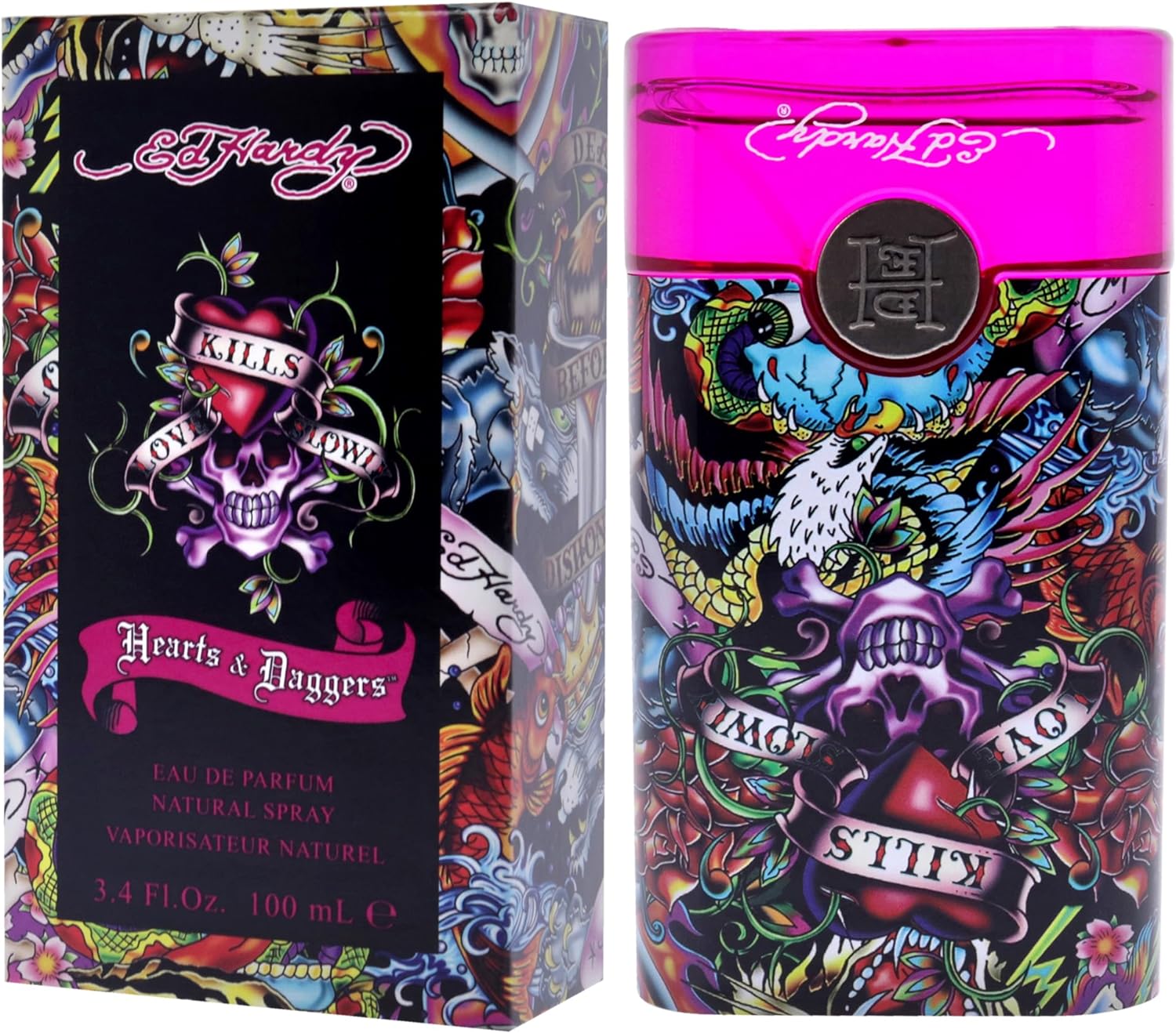 Ed Hardy Hearts & Daggers by Christian Audigier 100 ml Eau De Perfume Spray for Women