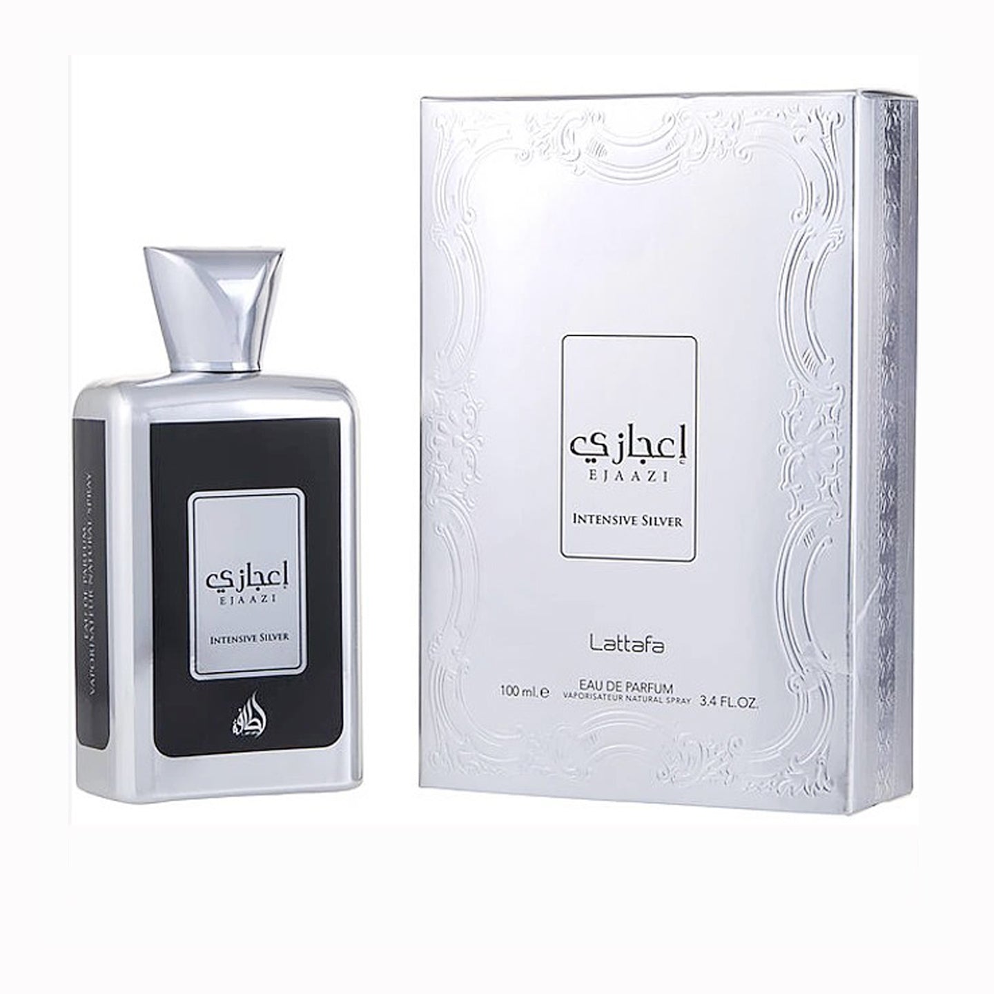 Lattafa Ejaazi Intensive Silver Eau de Parfum Spray 100 ml for Unisex