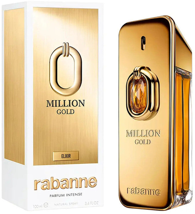 Paco Rabanne One Million Gold Elixir Parfum Intense 3.4 oz for Men