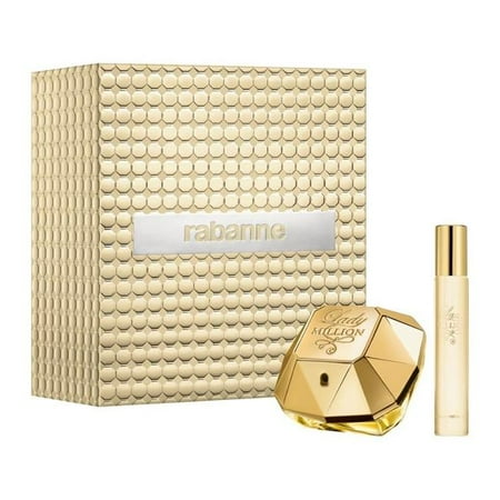 Paco Rabanne Lady Million Eau De Parfum 2.7 oz 2 Pc Set 0.68 oz Eau De Parfum for Women