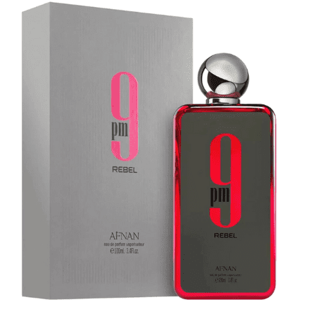 Afnan 9 PM Rebel Eau de Parfum 3.4 oz for Men Red Box