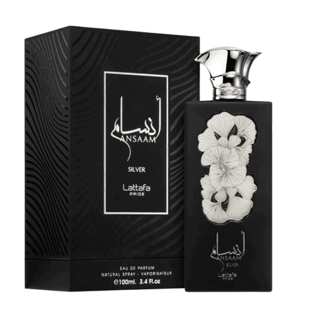 Lattafa Pride Ansaam Silver Eau de Parfum 3.4 oz for Unisex