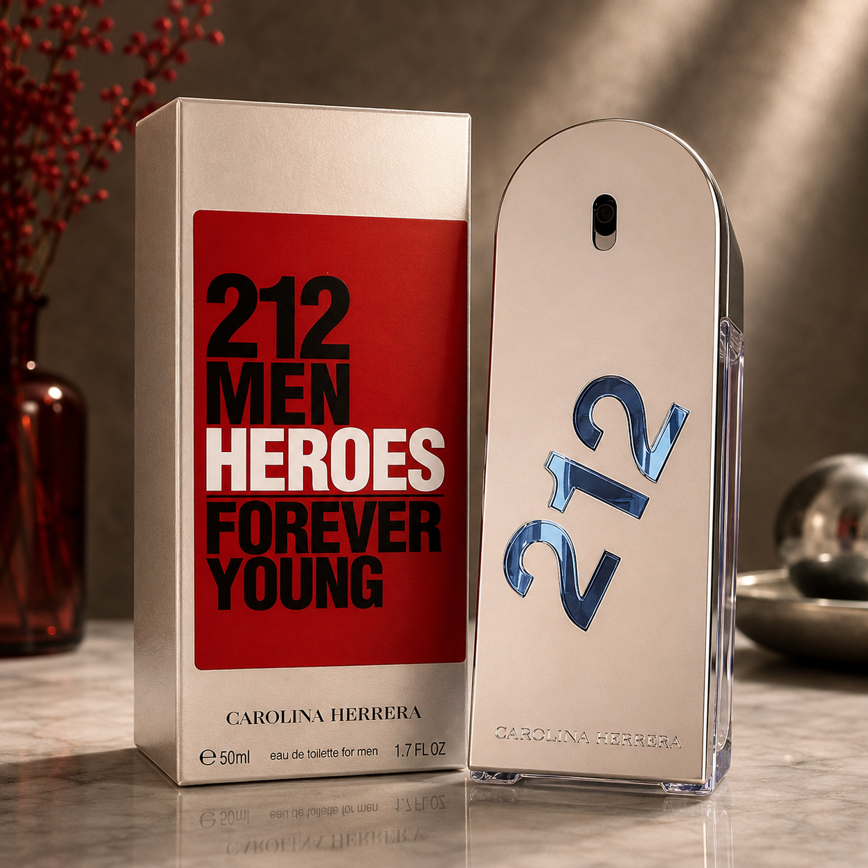 Carolina Herrera 212 Heroes Forever Young Eau de Toilette Spray 50 ml for Men