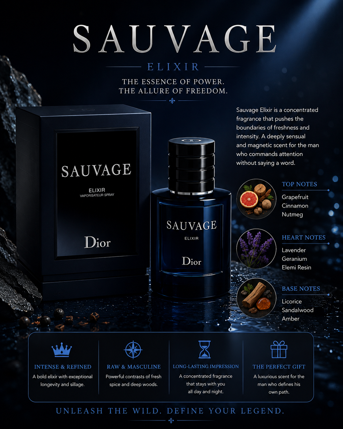 Dior Sauvage Eau De Toilette 1.0 oz for Men