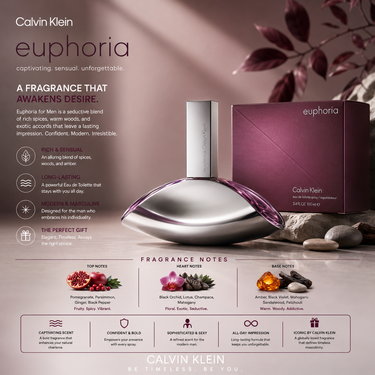 Calvin Klein Euphoria Eau de Parfum Spray for Women