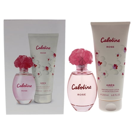 Gres Cabotine Rose Eau De Toilette 3.4 oz 2pc Set 6.8 oz Bl for Women