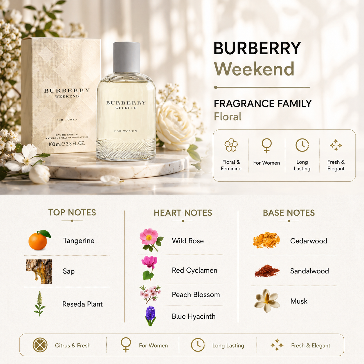 Burberry Weekend Eau de Parfum Spray 100 ml for Women