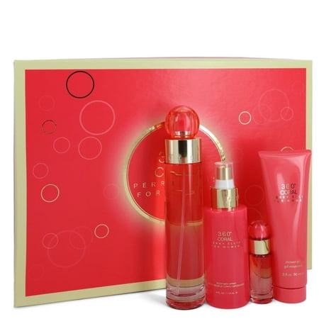 Perry Ellis 360 Coral Eau de Parfum 3.4 oz Gift Set for Women