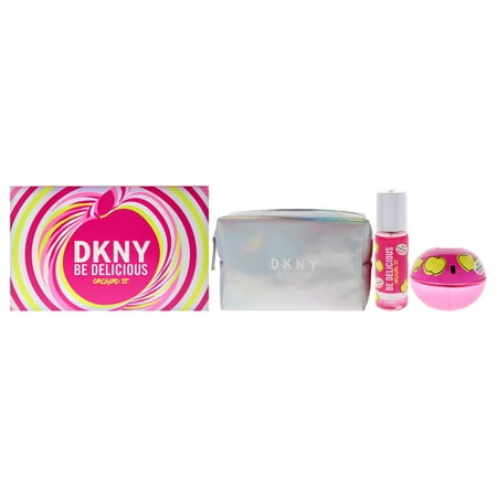 DKNY Be Delicious Orchard St Eau de Parfum 3.4 oz + 2 Fragrance Mists + Pouch for Women