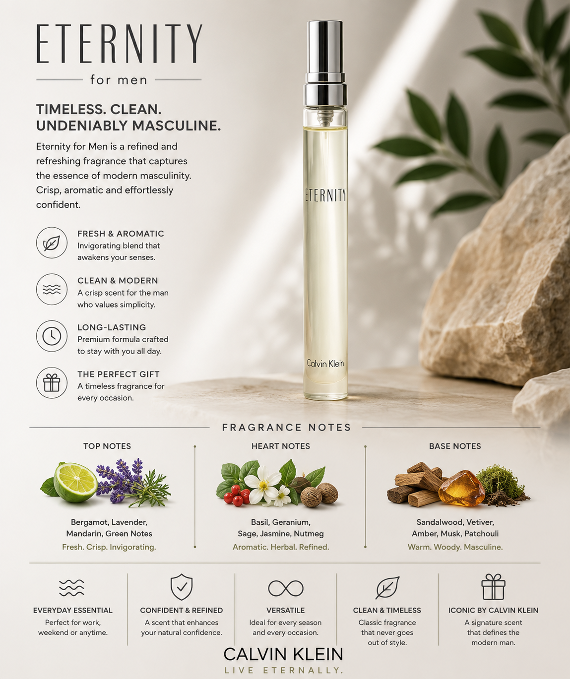 Ck Eternity Eau De Parfum 0.33 oz for Women