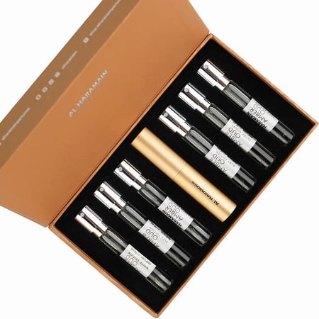 Al Haramain Amber Oud Discovery Collection Eau de Parfum 6x10 ml for Unisex 6pc Set with Atomizer