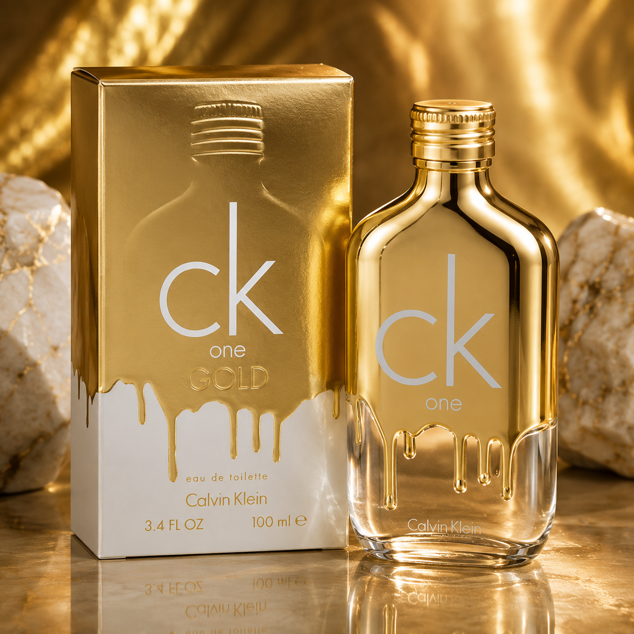 Calvin Klein One Gold Eau De Toilette 3.4 oz for Men