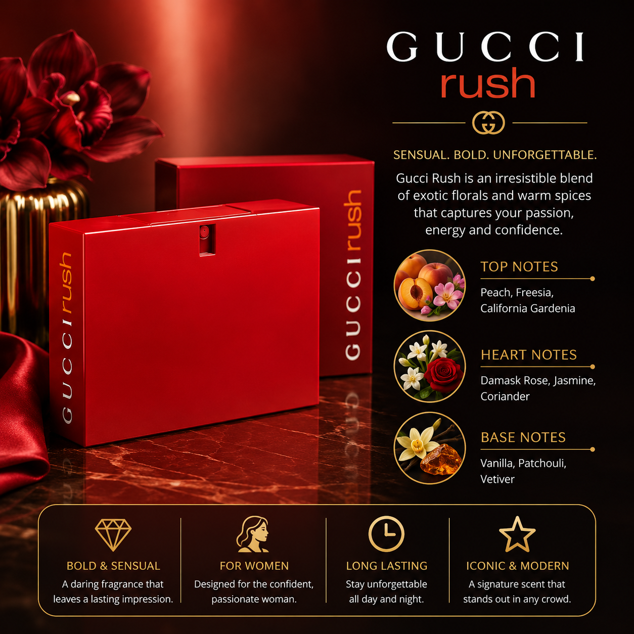 Gucci Rush Eau De Toilette Spray for Women