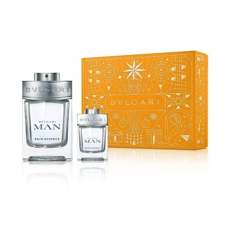 Bvlgari Man Rain Essence Eau de Parfum 3.4 oz + 15 ml for Men Gift Set