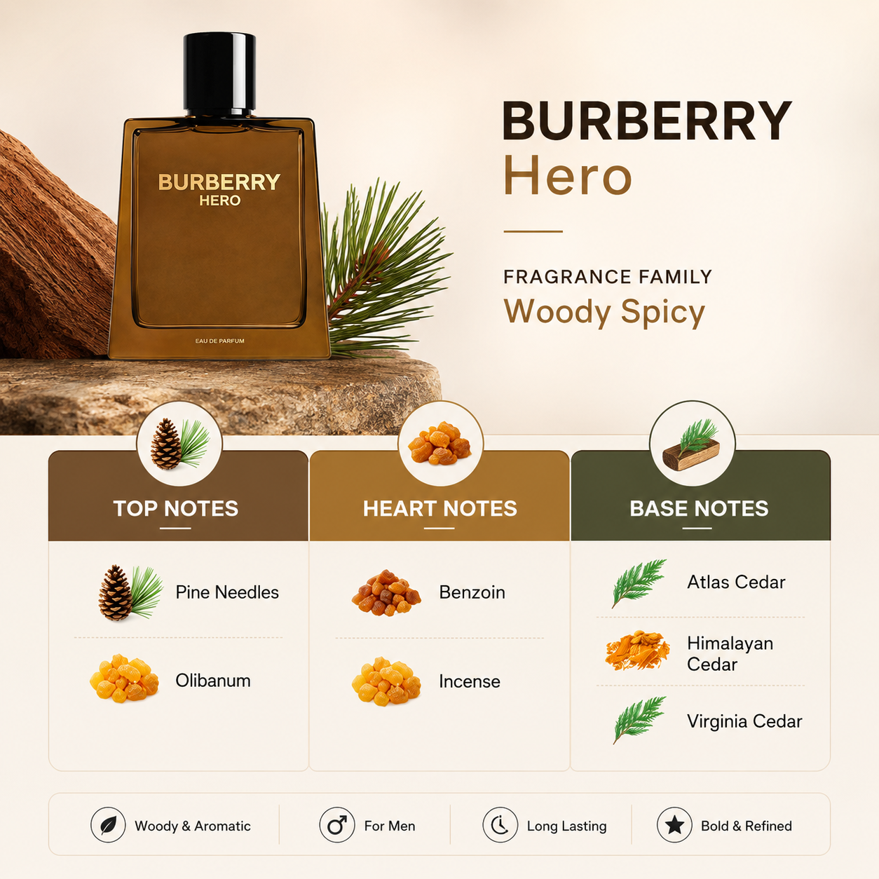 Burberry Hero Eau de Parfum for Men Refillable