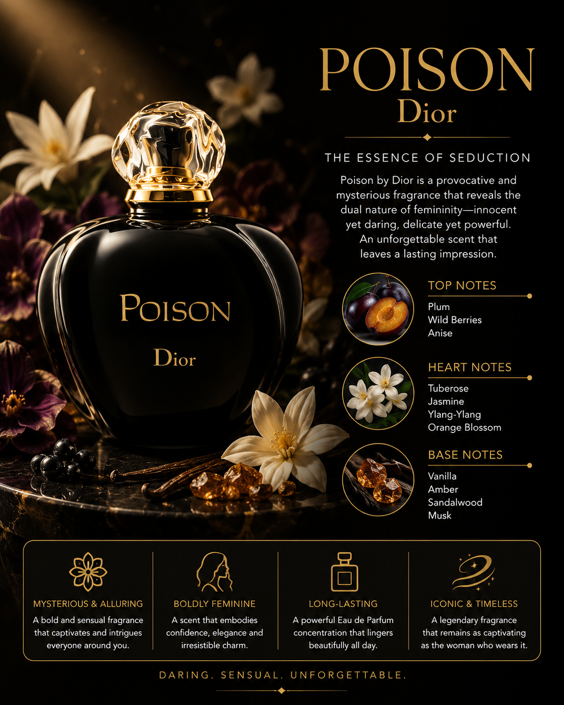 Christian Dior Poison Eau De Toilette Spray 100 ml for Women
