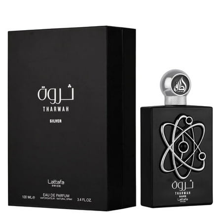 Lattafa Pride Tharwah Silver Eau De Parfum 3.4 oz for Unisex