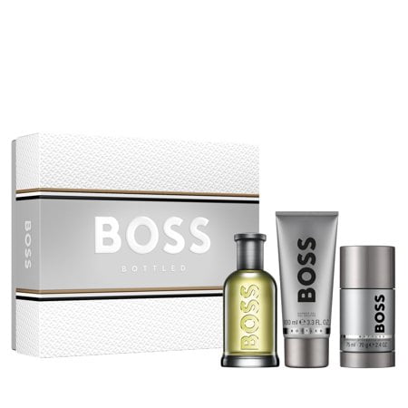 Hugo Boss Bottled #6 3pc Gift Set for Men 3.3 oz EDT Spray, 3.3 oz Shower Gel, 2.4 oz Deodorant Stick