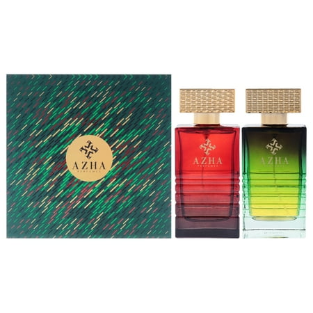 Azha 2pc Set 2 x Eau de Parfum Spray 3.3 oz, Amber Malaky & Taj Al Oud Eau de Parfum for Men