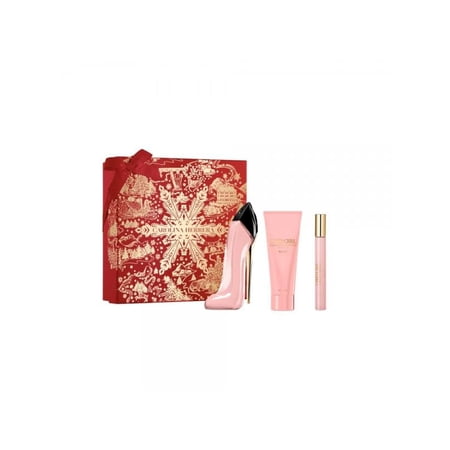 C. Herrera Good Girl Blush Eau De Parfum 2.7 oz 3 Pc Set 2.7 Eau De Parfum Spr + 3.4 Bl + 0.33 Travel Spr for Women