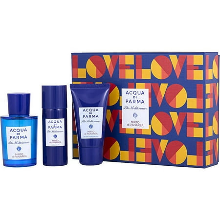 Acqua Di Parma Mirto Di Panarea Eau De Toilette 2.5 oz 3pc Set 1.3 oz Regenerating Sg + 1.7 oz Bl for Unisex