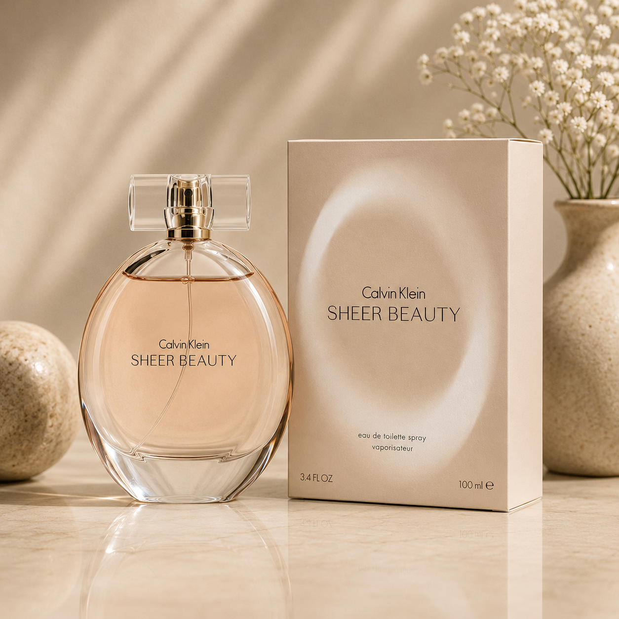Calvin Klein Sheer Beauty Eau de Toilette 3.3 oz for Women
