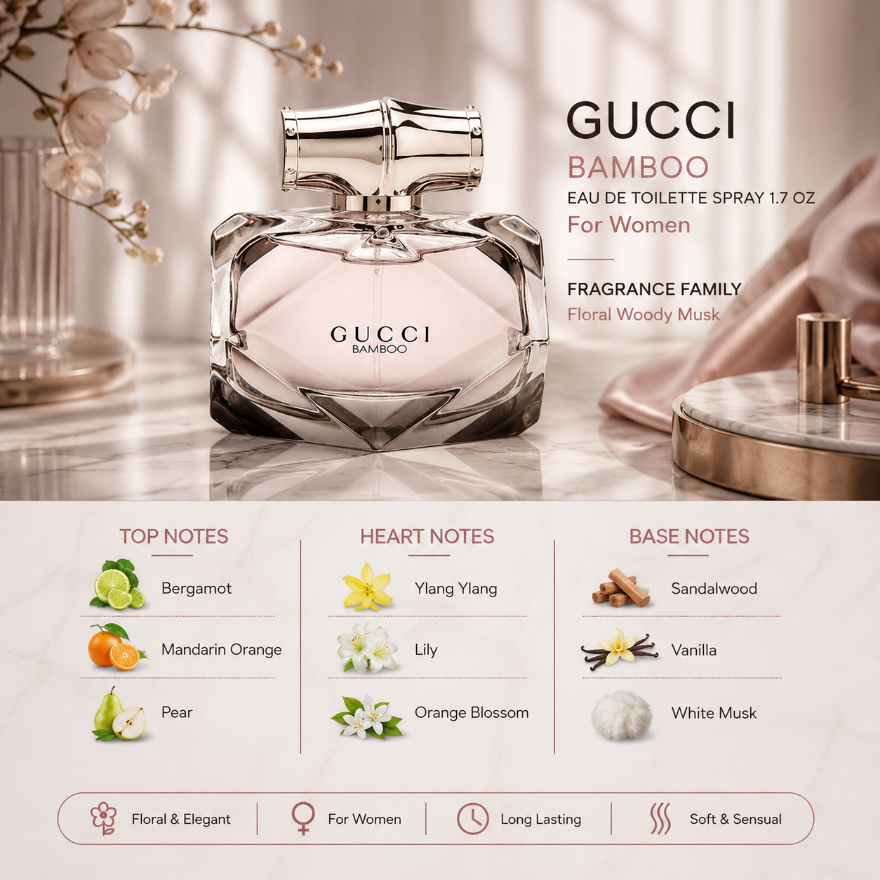 Gucci Bamboo Eau De Parfum Spray for Women
