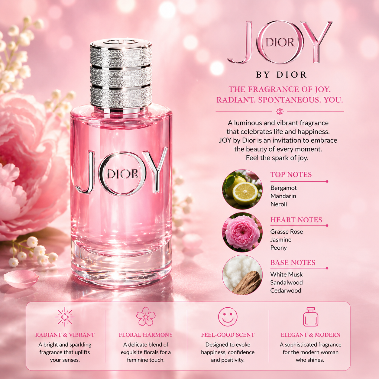 Dior Joy Eau de Parfum Spray 90 ml for Women