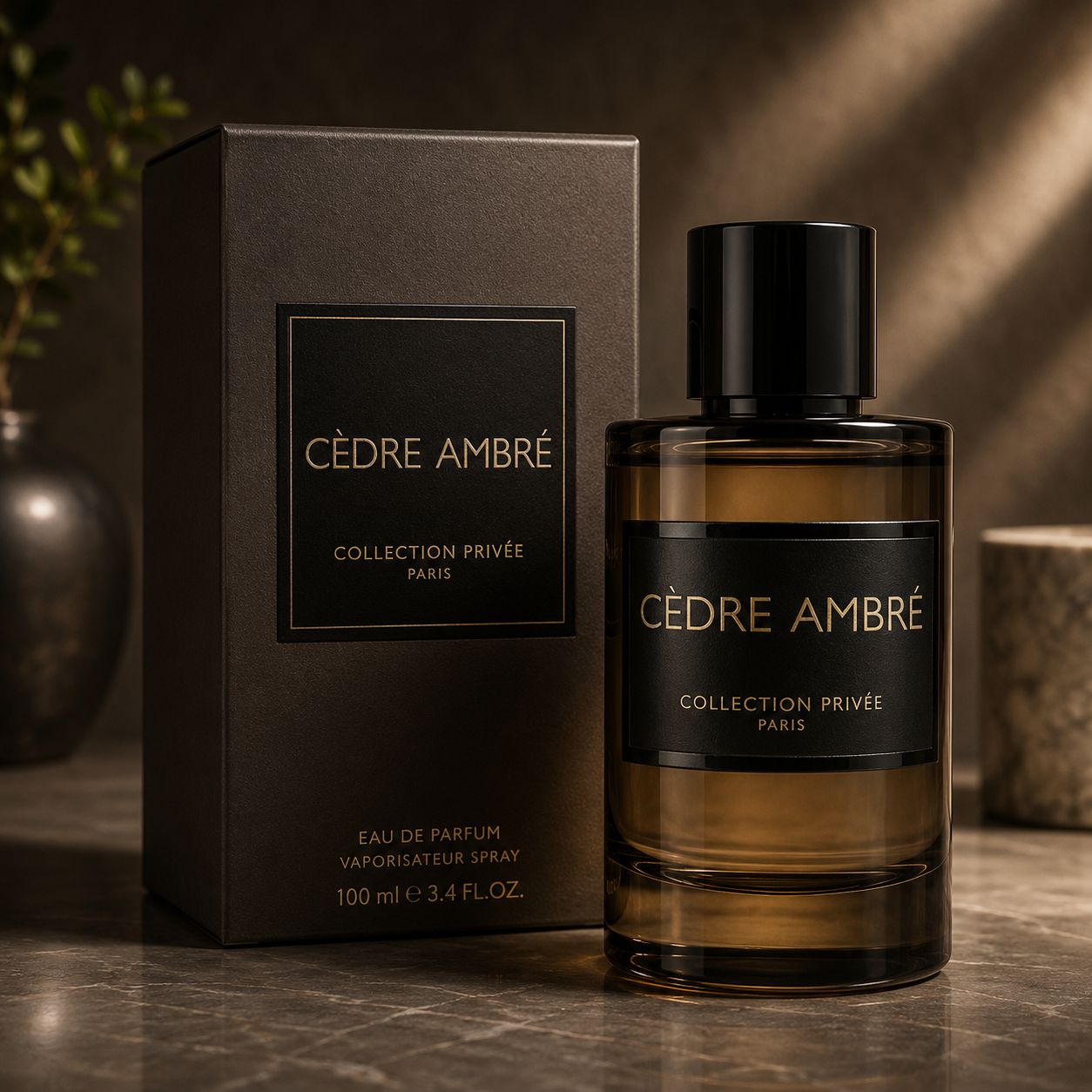 Cèdre Ambré Collection Privée Eau De Parfum 3.4 oz for Men
