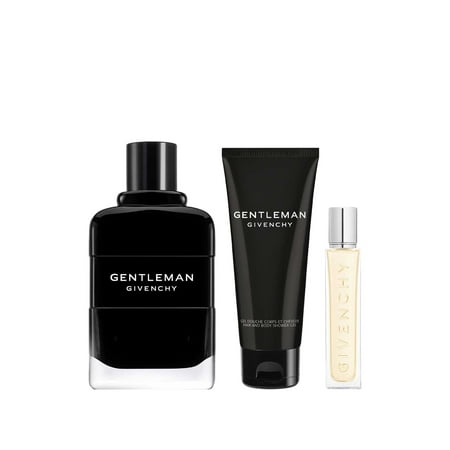 Givenchy Gentleman Eau De Parfum 3.4 oz 3 Pc Gift Set 3.4 Eau De Parfum Spr + 2.5 Sg + 0.42 Eau De Parfum Tr Spr for Men