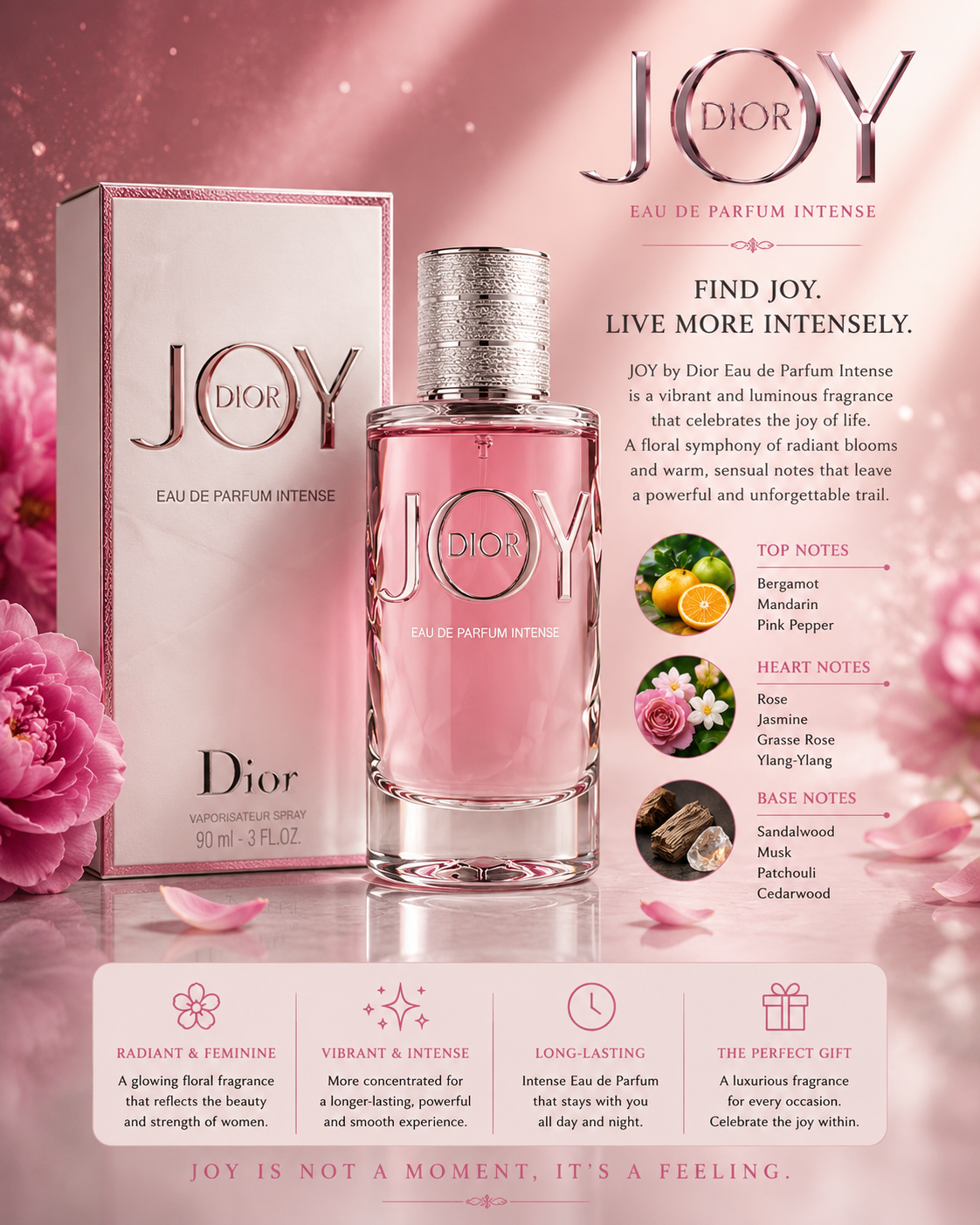 Dior Joy Intense Eau de Parfum 1.7 oz for Women