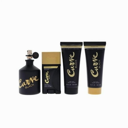 Liz Claiborne Curve Black Gift Set Eau de Toilette 4.2 oz for Women Includes AS Balm 3.4 oz, Shower Gel 3.4 oz, DS 1.7 oz
