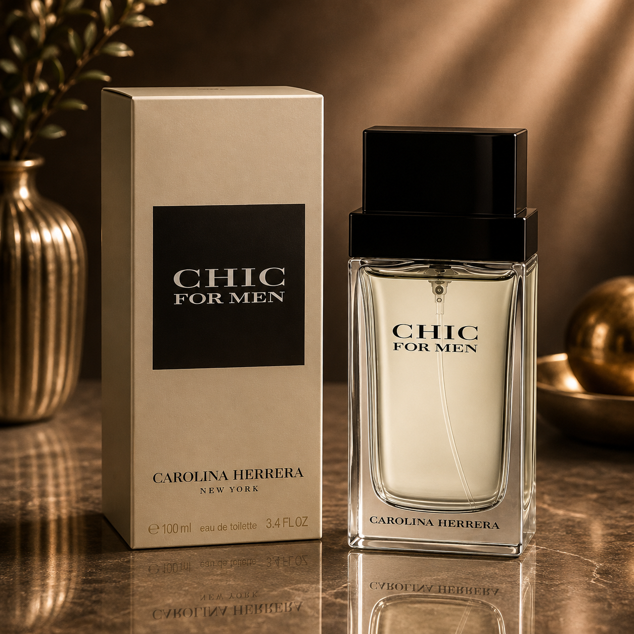 Carolina Herrera Chic Eau De Toilette Spray for Men