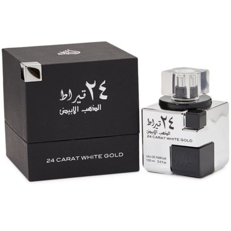 Lattafa 24 Carat White Gold Eau De Parfum 3.4 oz for Unisex