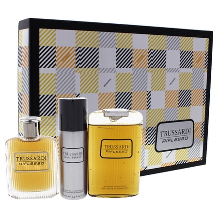 Trussardi Riflesso Eau de Toilette 3.4 oz for Men Includes 6.8 oz Shower Gel, 3.4 oz Deo