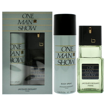 Bogart One Man Show Eau de Toilette 3.3 oz + 6.66 oz Body Gift Set for Women