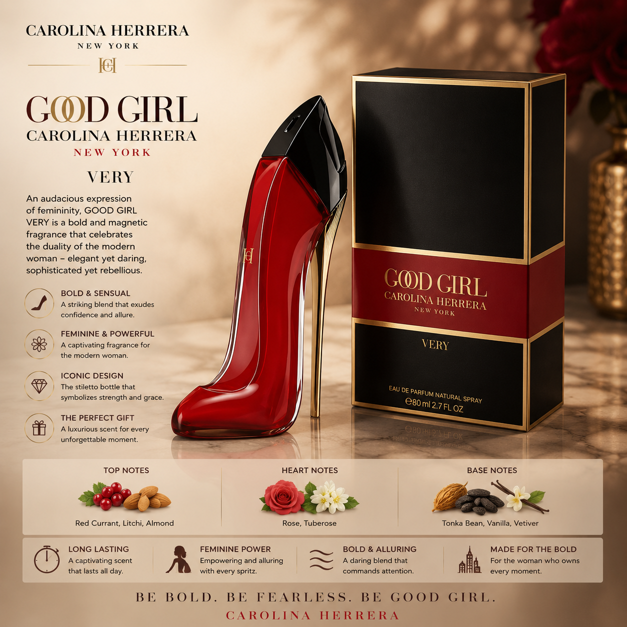 Carolina Herrera Very Good Girl Eau De Parfum Spray for Women