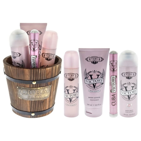 Cuba Victory Gift Set Eau de Toilette 3.3 oz Includes Eau de Toilette 1.17 oz, Body Lotion 6.6 oz for Women