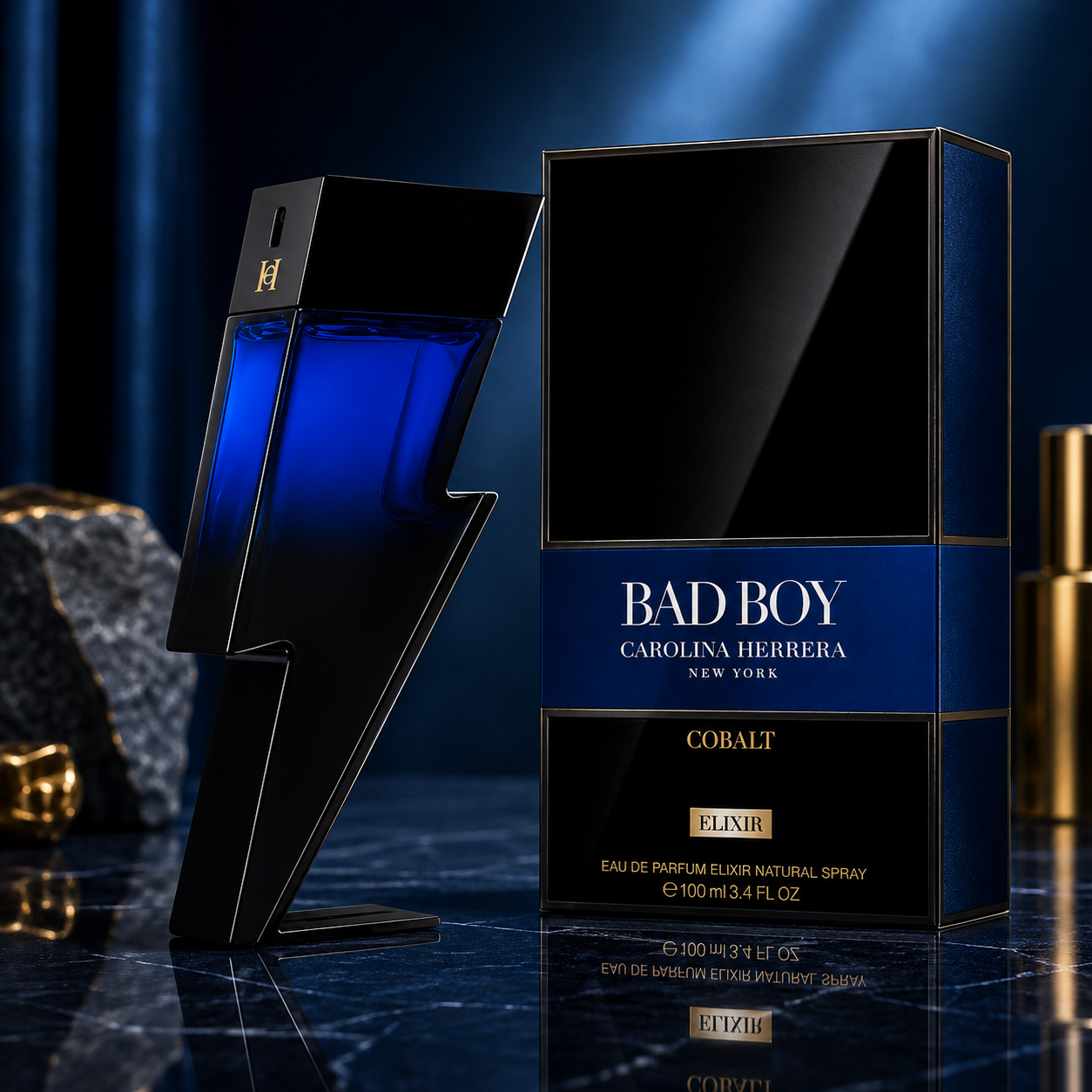 Carolina Herrera Bad Boy Cobalt Elixir (Eau de Parfum Spray 3.4 oz) for Men