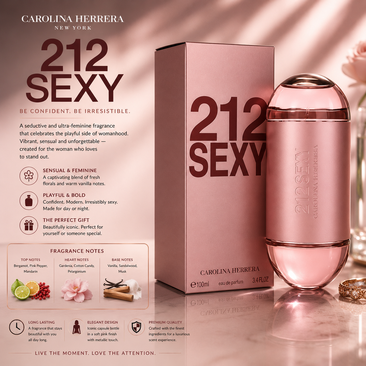 Carolina Herrera 212 Sexy Eau de Parfum Spray for Women