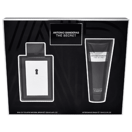 Antonio Banderas The Secret Eau De Toilette 3.4 oz 2 Pc Set 3.4 Eau De Toilette Spr + 2.5 After Shave Balm for Men