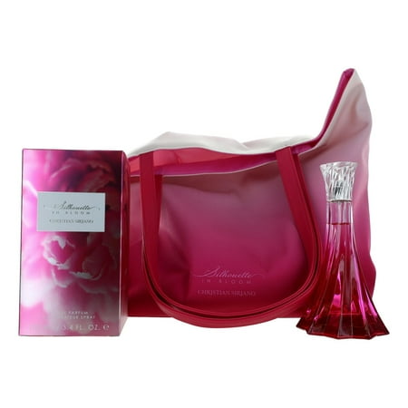 Christian Siriano Silhouette In Bloom 2pc Set Pink Tote Bag Gift Set Eau de Parfum 3.4 oz for Women