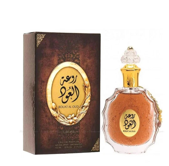 Lattafa Rouat Al Oud Eau De Parfum 3.4 oz for Unisex