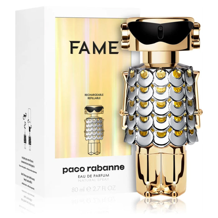 Paco Rabanne Fame Eau De Parfum 2.7 oz Refillable for Women